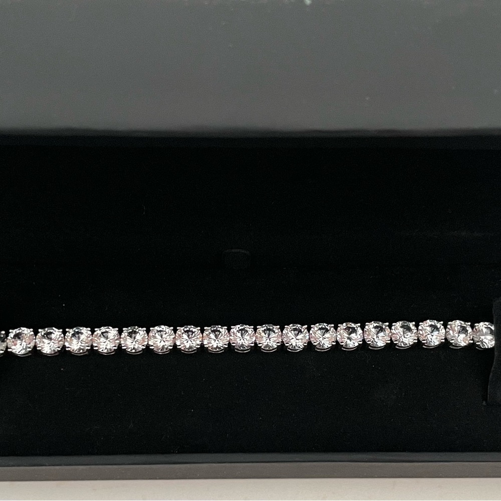 Elegant Silver Tennis Bracelet